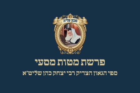 פרשת מטות מסעי