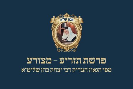פרשת תזריע מצורע