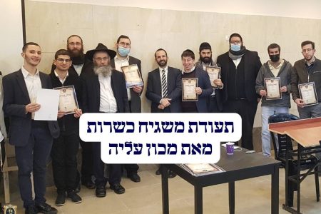 תעודת משגיח כשרות
